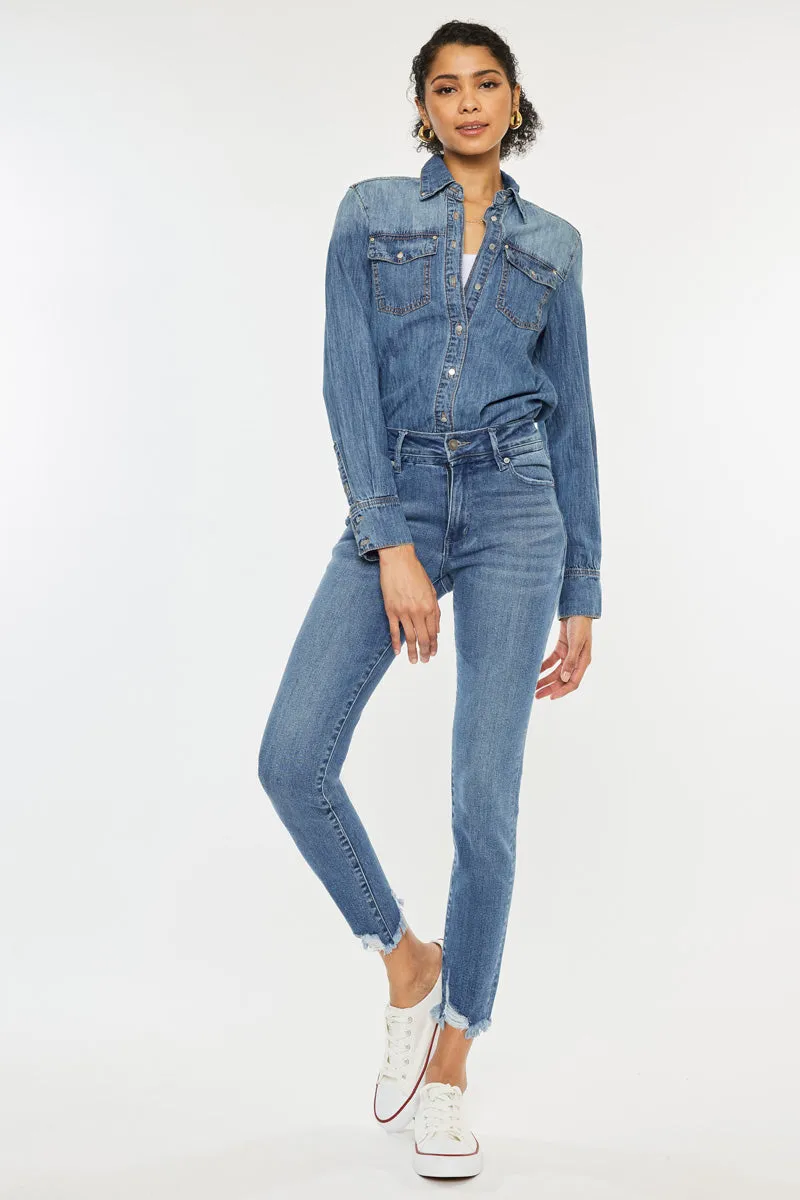 Lucia High Rise Ankle Skinny Jeans