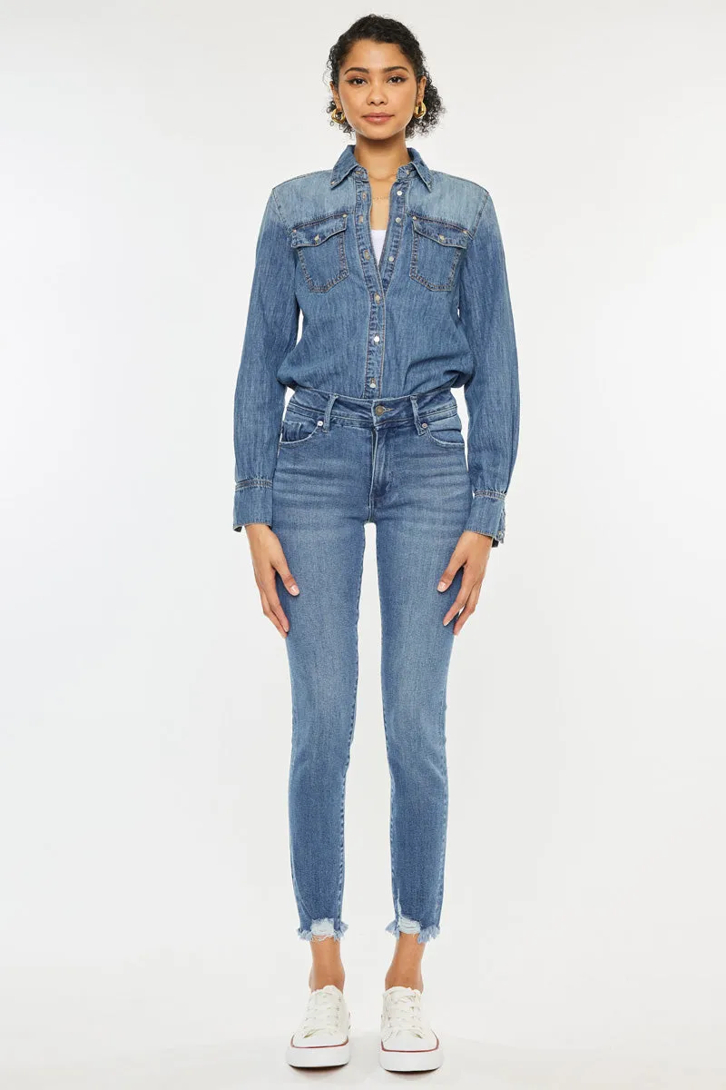 Lucia High Rise Ankle Skinny Jeans