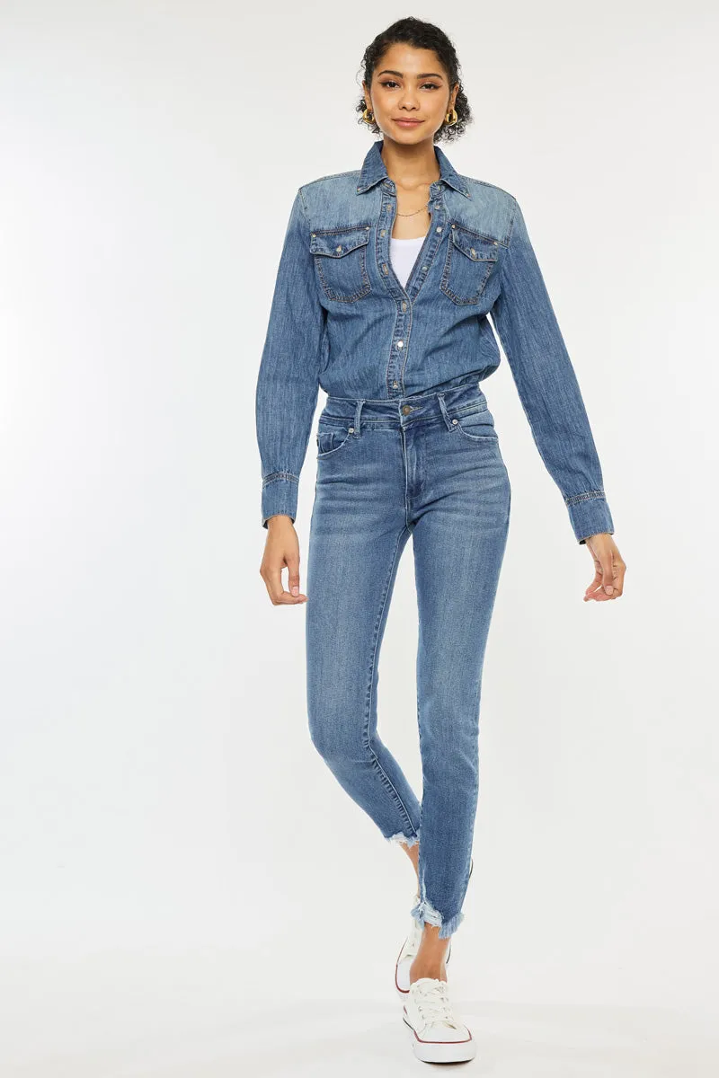 Lucia High Rise Ankle Skinny Jeans