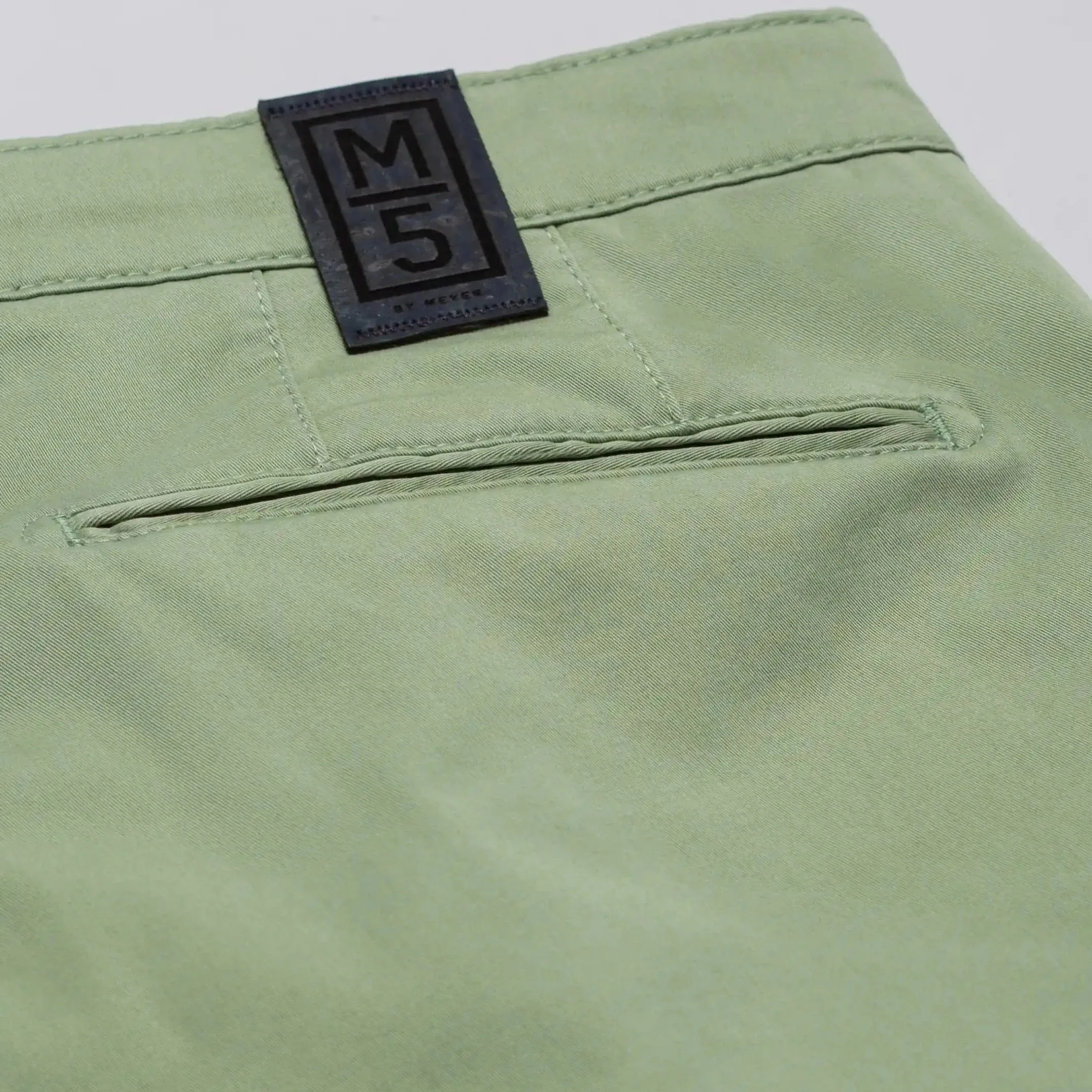 M5 by Meyer Slim Fit Stretch Chinos - Light Green