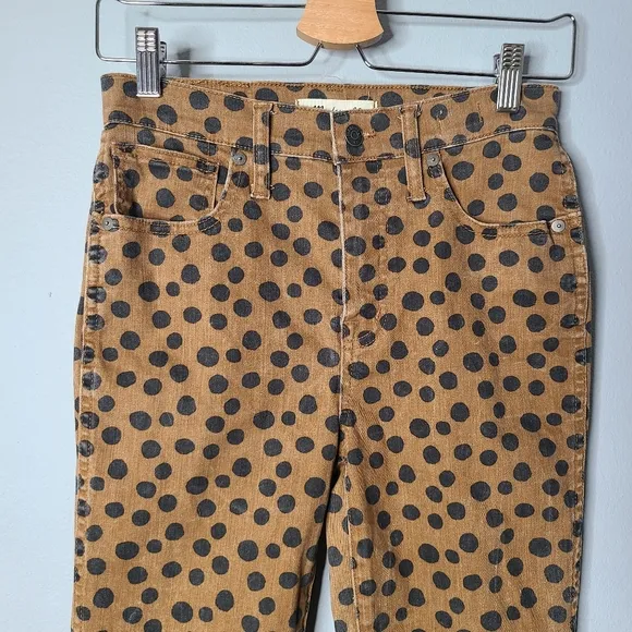 Madewell 10&quot; High-Rise Skinny Jeans in Leopard Dot