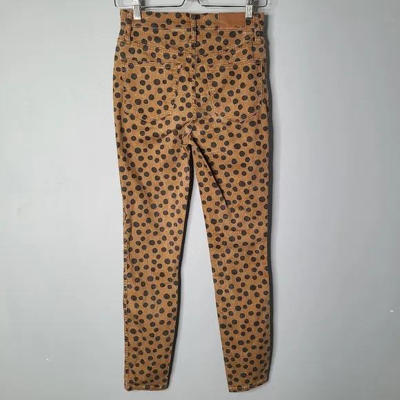 Madewell 10&quot; High-Rise Skinny Jeans in Leopard Dot