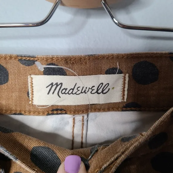 Madewell 10&quot; High-Rise Skinny Jeans in Leopard Dot