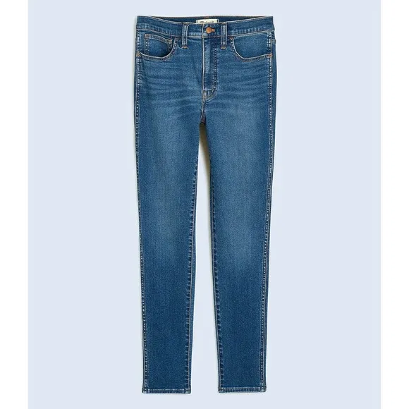 MADEWELL Faulkner Wash Blue 10&quot; High-Rise Skinny Jeans NWT Size 29T