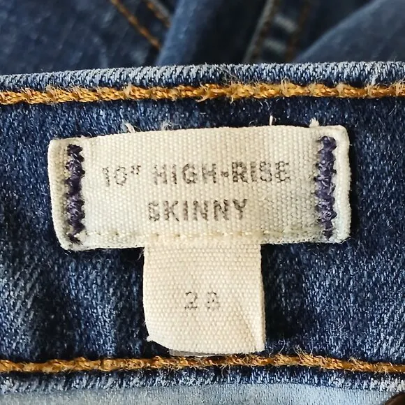 Madewell Jeans Size 28 High Rise Skinny Coronet Blue Denim Stretch