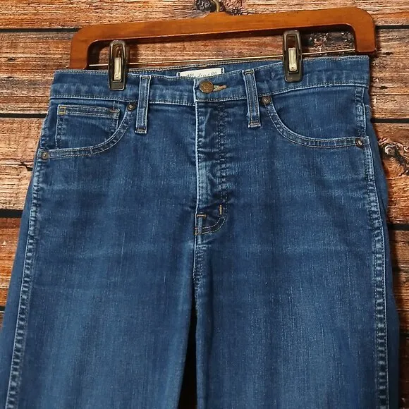 Madewell Jeans Size 28 High Rise Skinny Coronet Blue Denim Stretch