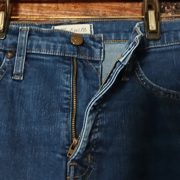 Madewell Jeans Size 28 High Rise Skinny Coronet Blue Denim Stretch