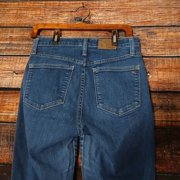 Madewell Jeans Size 28 High Rise Skinny Coronet Blue Denim Stretch