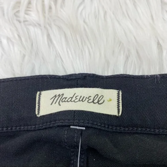 Madewell Women's 9&quot; High Rise Skinny Jeans Black Size 36 NWT