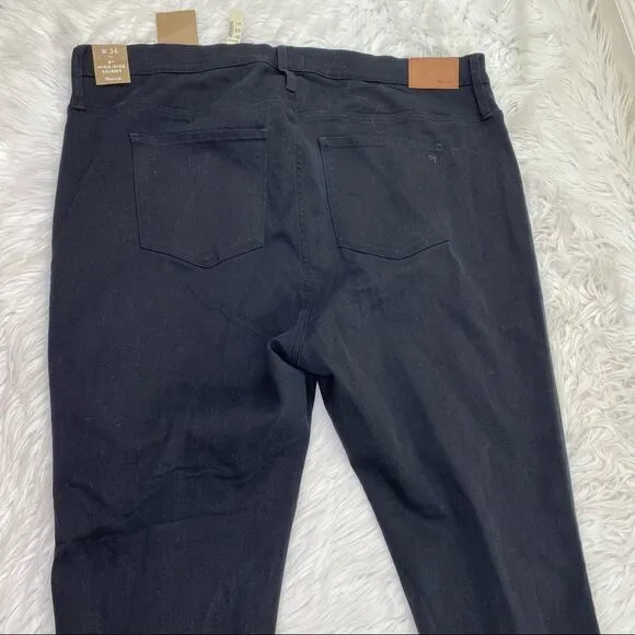 Madewell Women's 9&quot; High Rise Skinny Jeans Black Size 36 NWT