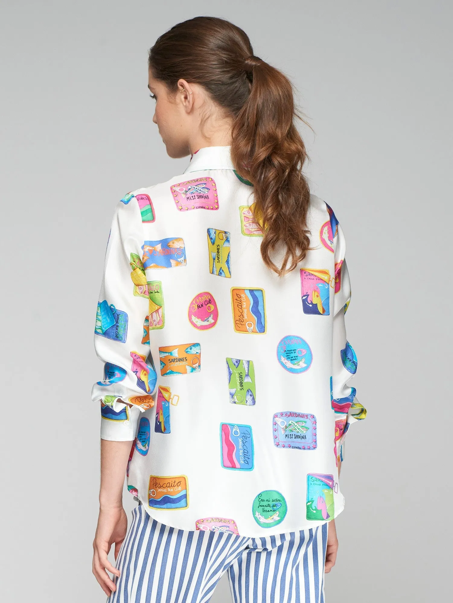 Mafalda Shirt - Sardines Print