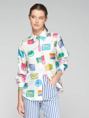 Mafalda Shirt - Sardines Print