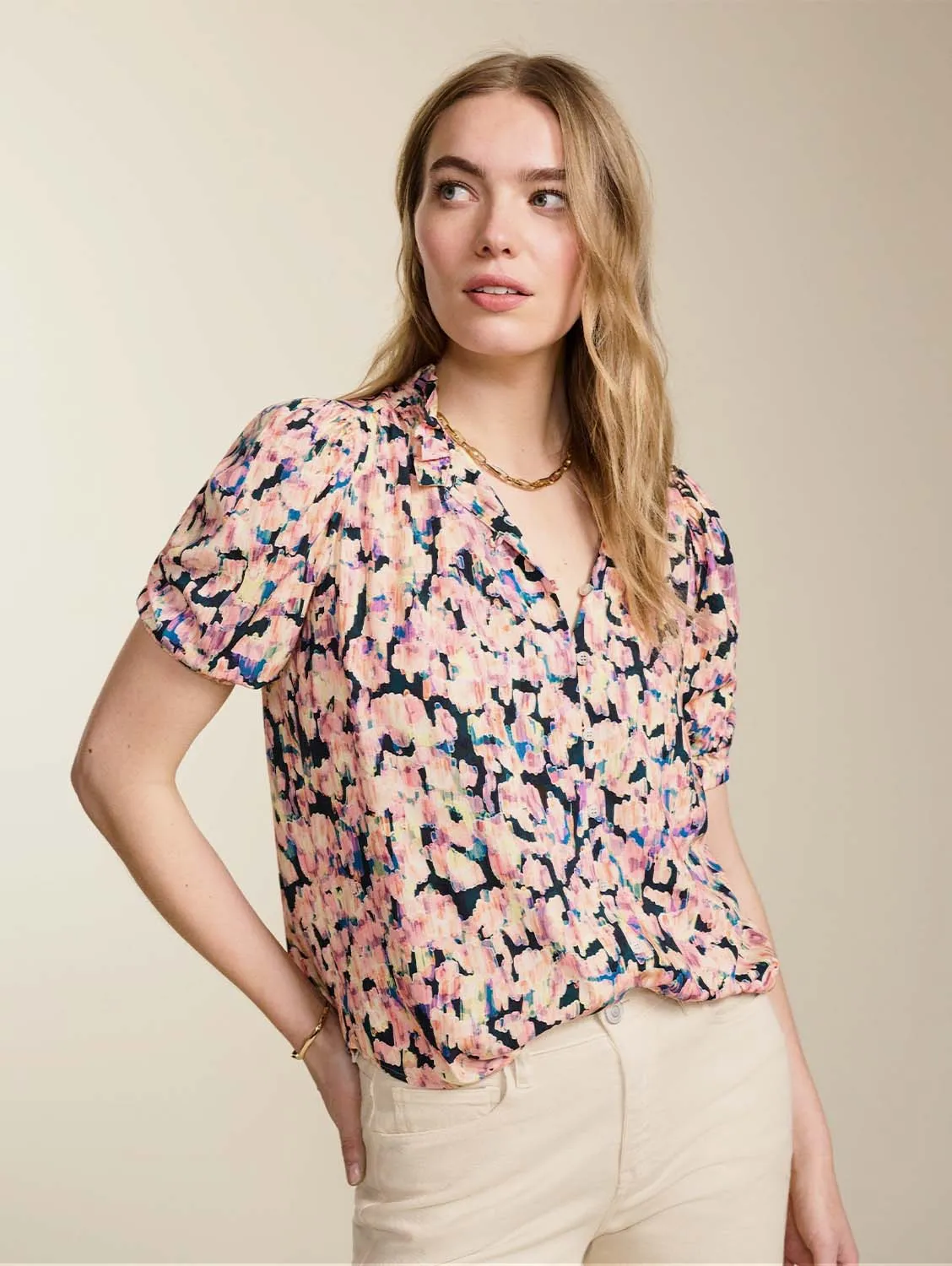 Maria LENZING™ ECOVERO™ Blouse | Pink Blur