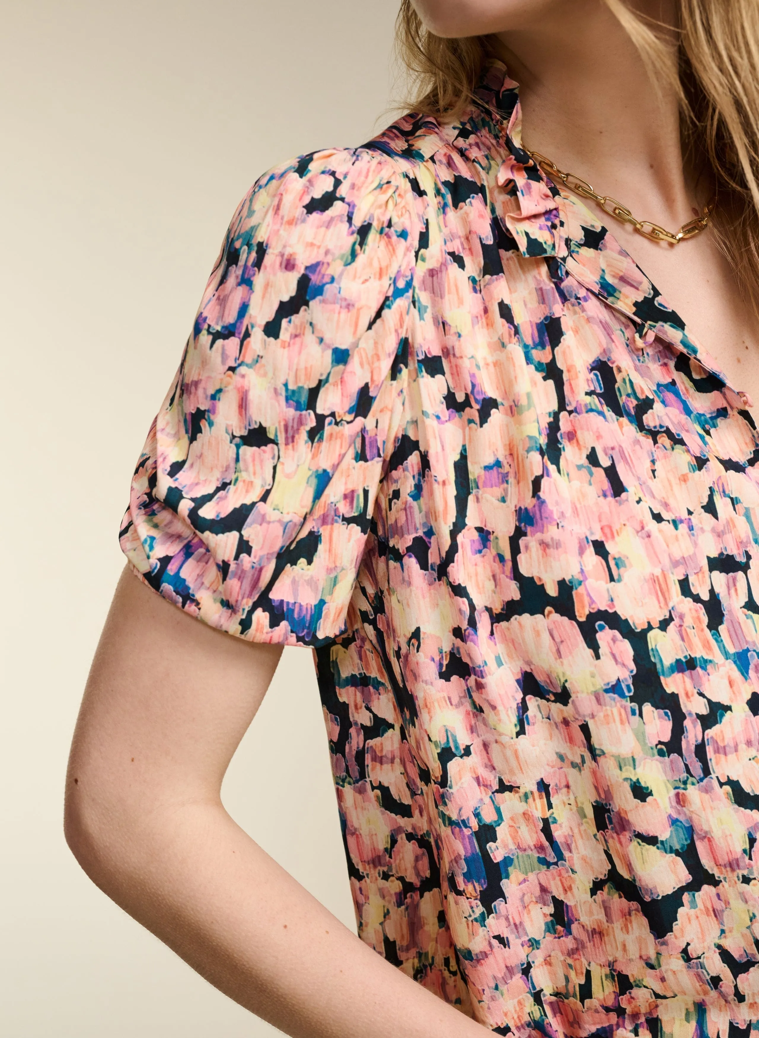 Maria LENZING™ ECOVERO™ Blouse | Pink Blur