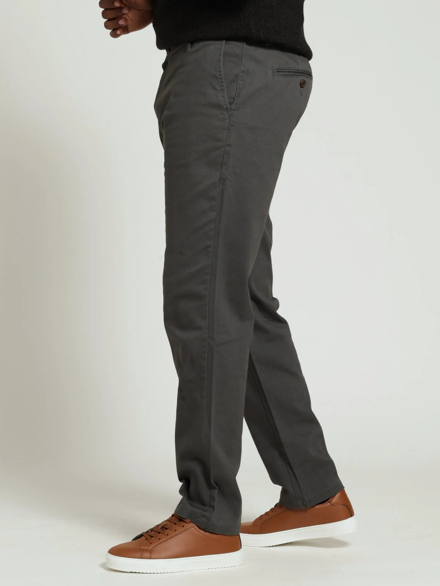 Men's New Basic Stretch Fit Chino - Grey