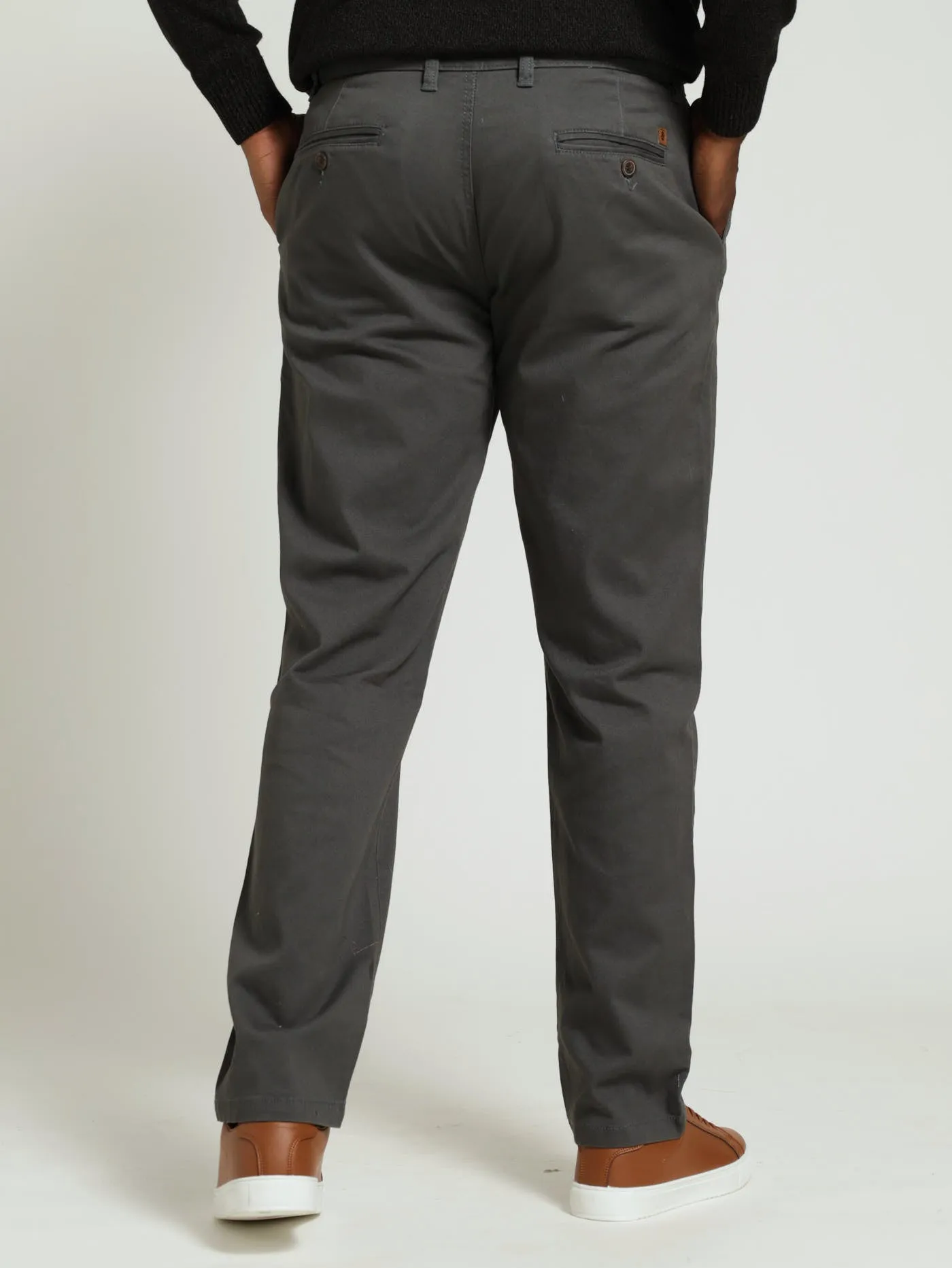 Men's New Basic Stretch Fit Chino - Grey