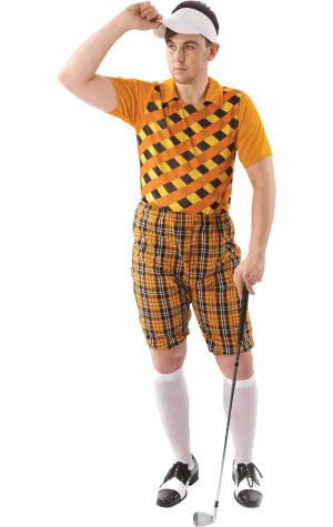 Mens Orange Pub Golf Costume