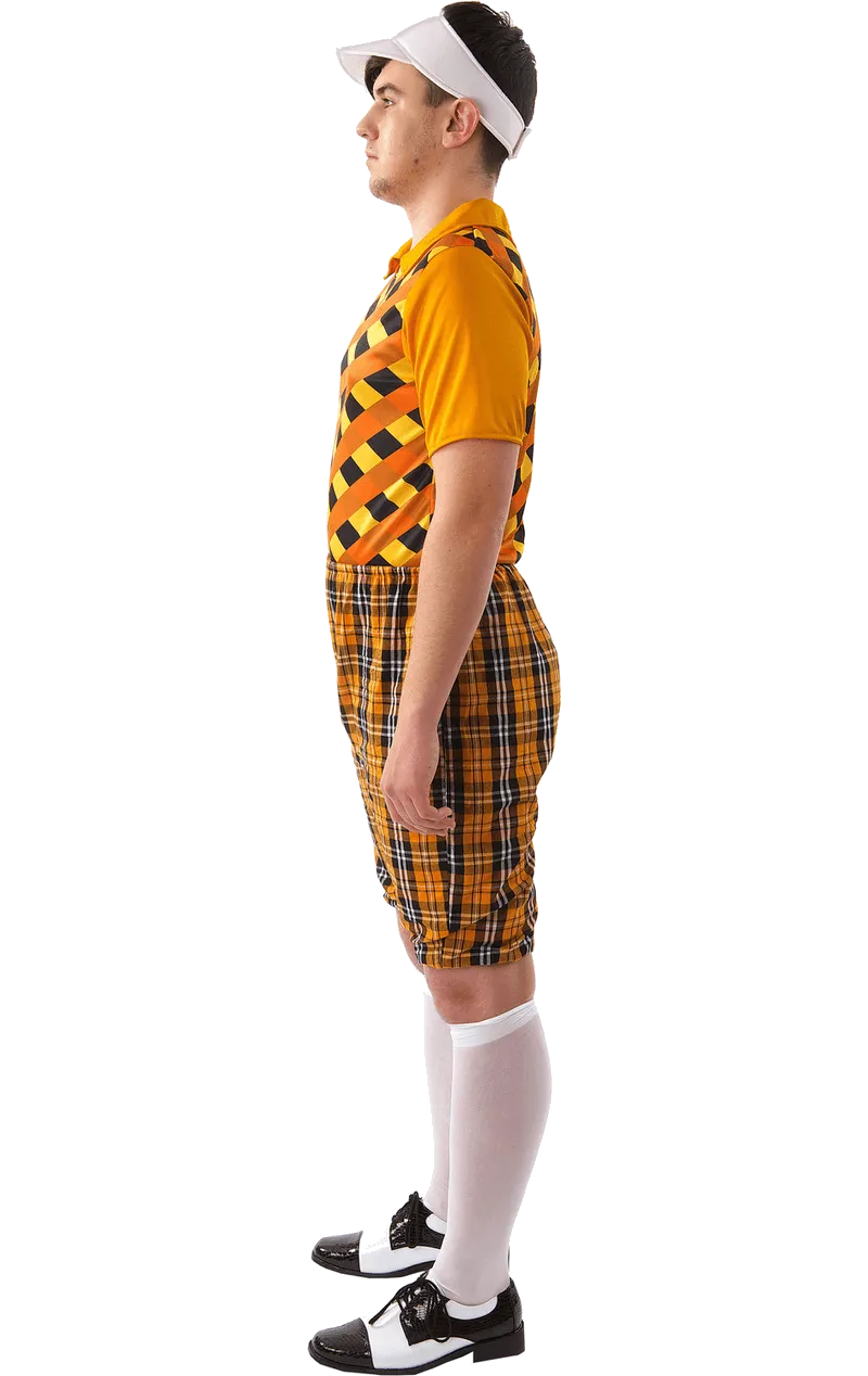 Mens Orange Pub Golf Costume