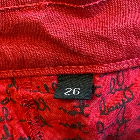 MILK Denim from Canada red skinny jeans size 26