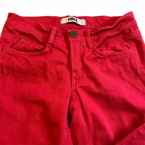 MILK Denim from Canada red skinny jeans size 26