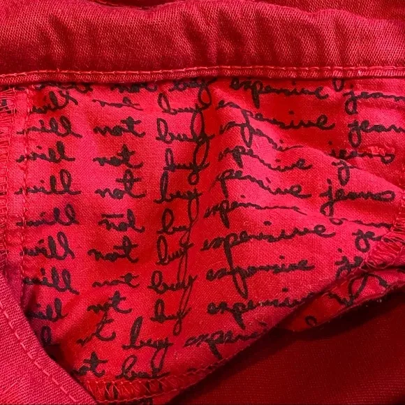 MILK Denim from Canada red skinny jeans size 26