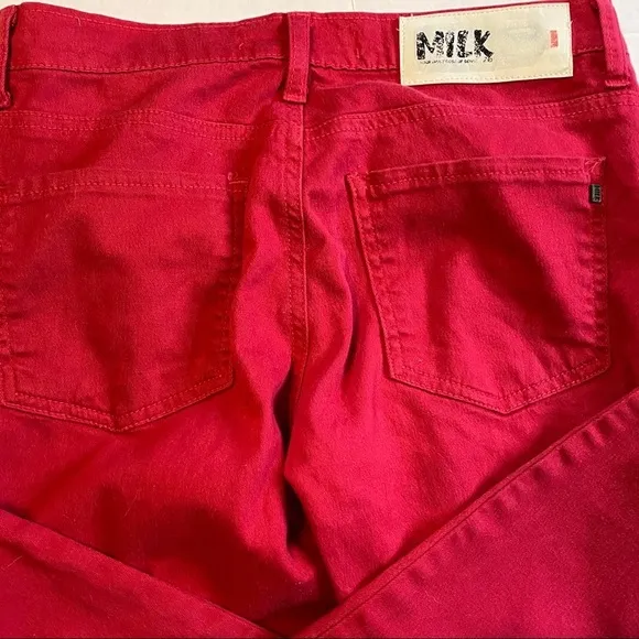 MILK Denim from Canada red skinny jeans size 26