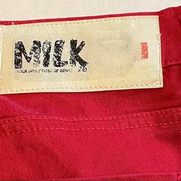MILK Denim from Canada red skinny jeans size 26