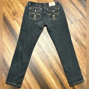 Miss Me Black Skinny Jeans in Size 33
