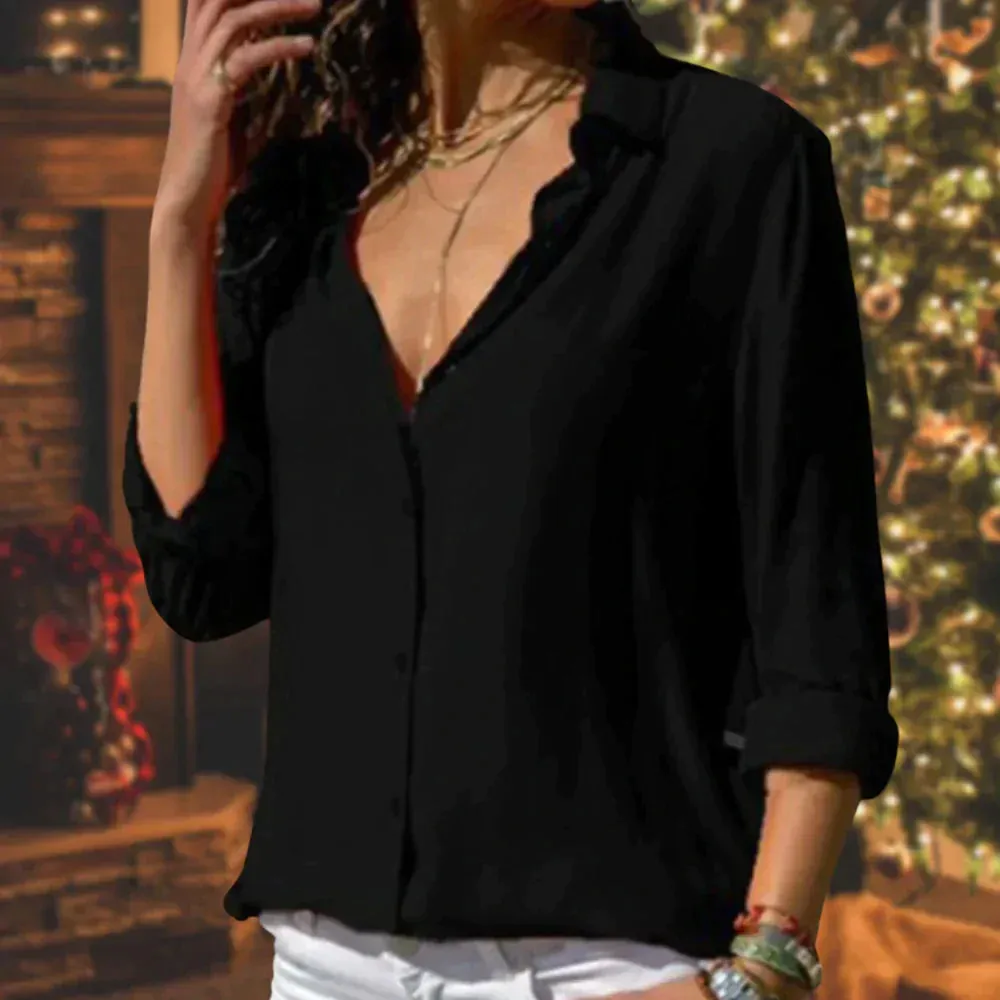 Monias - Satin Blouse for Women