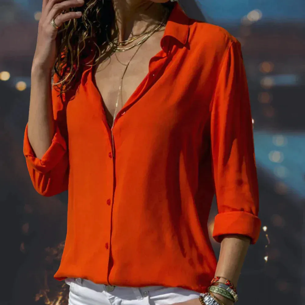 Monias - Satin Blouse for Women