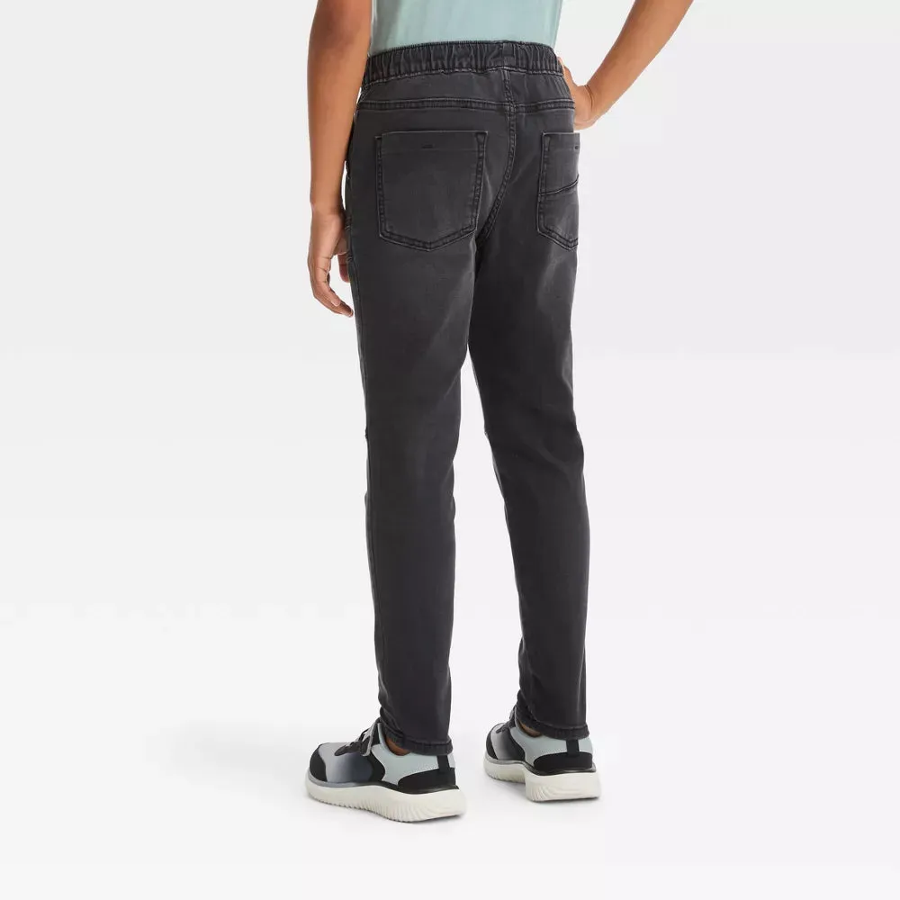 New with tags! Boys' Super Skinny Pull-On Jeans - art class Black Fade Sz 18 Husky