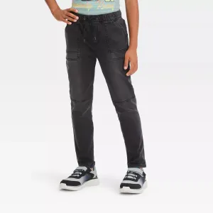 New with tags! Boys' Super Skinny Pull-On Jeans - art class Black Fade Sz 18 Husky