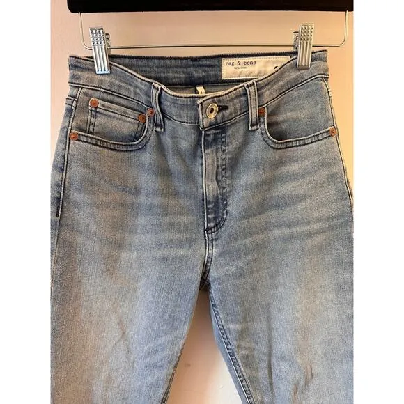 Nina High Waist Ankle Skinny Jeans Size 24 / 0