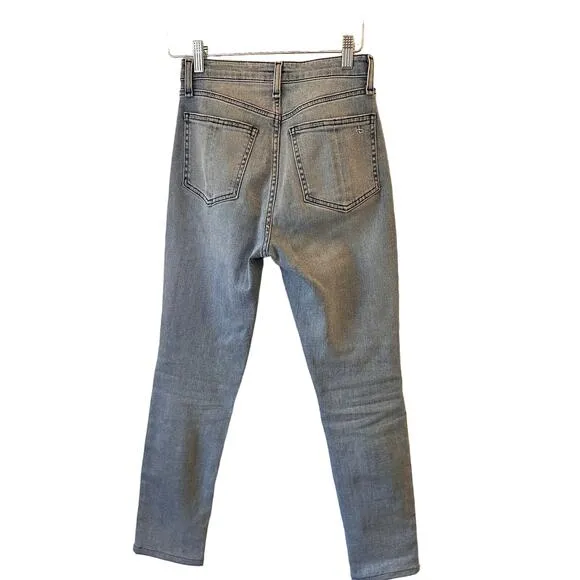 Nina High Waist Ankle Skinny Jeans Size 24 / 0