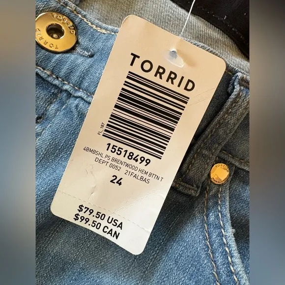 NWT Torrid Bombshell Skinny Jeans Size 24 Tall