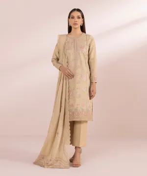 Pakistani Salwar Kameez in Beige Shade Party Wear Salwar Suit