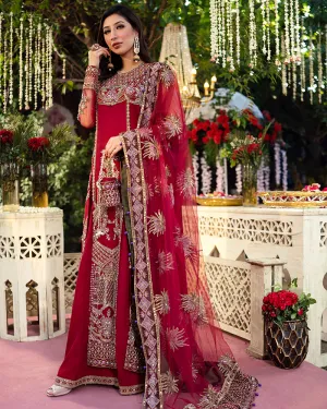 Pakistani Wedding Dress in Long Kameez Trouser Style