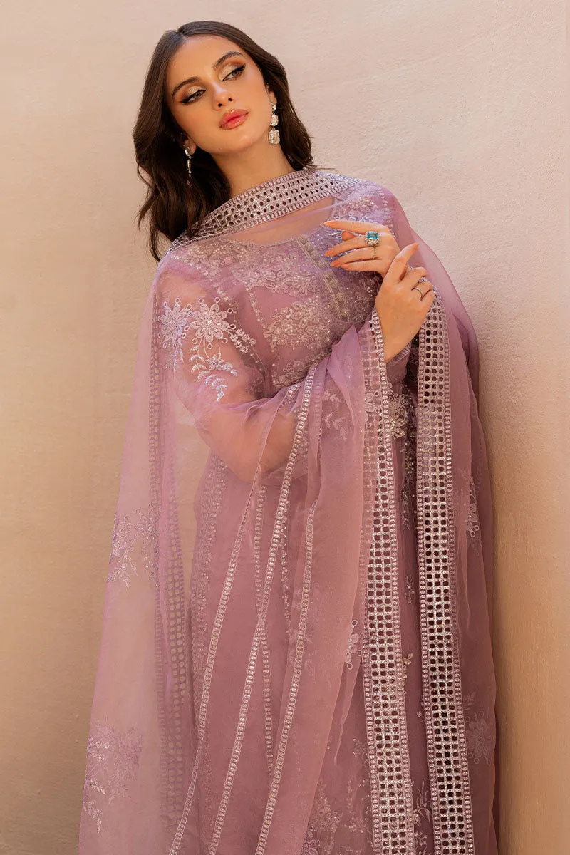 Pakistani Wedding Dress in Organza Kameez Trouser Style