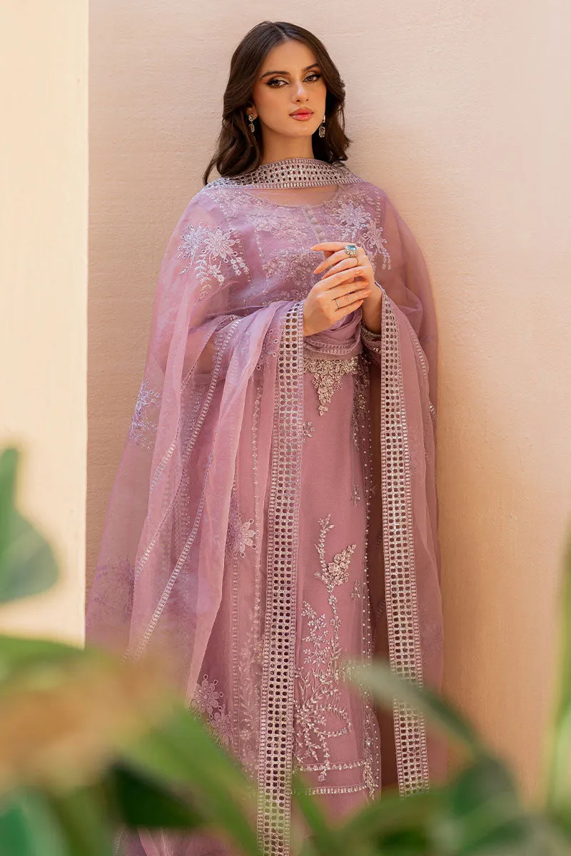 Pakistani Wedding Dress in Organza Kameez Trouser Style