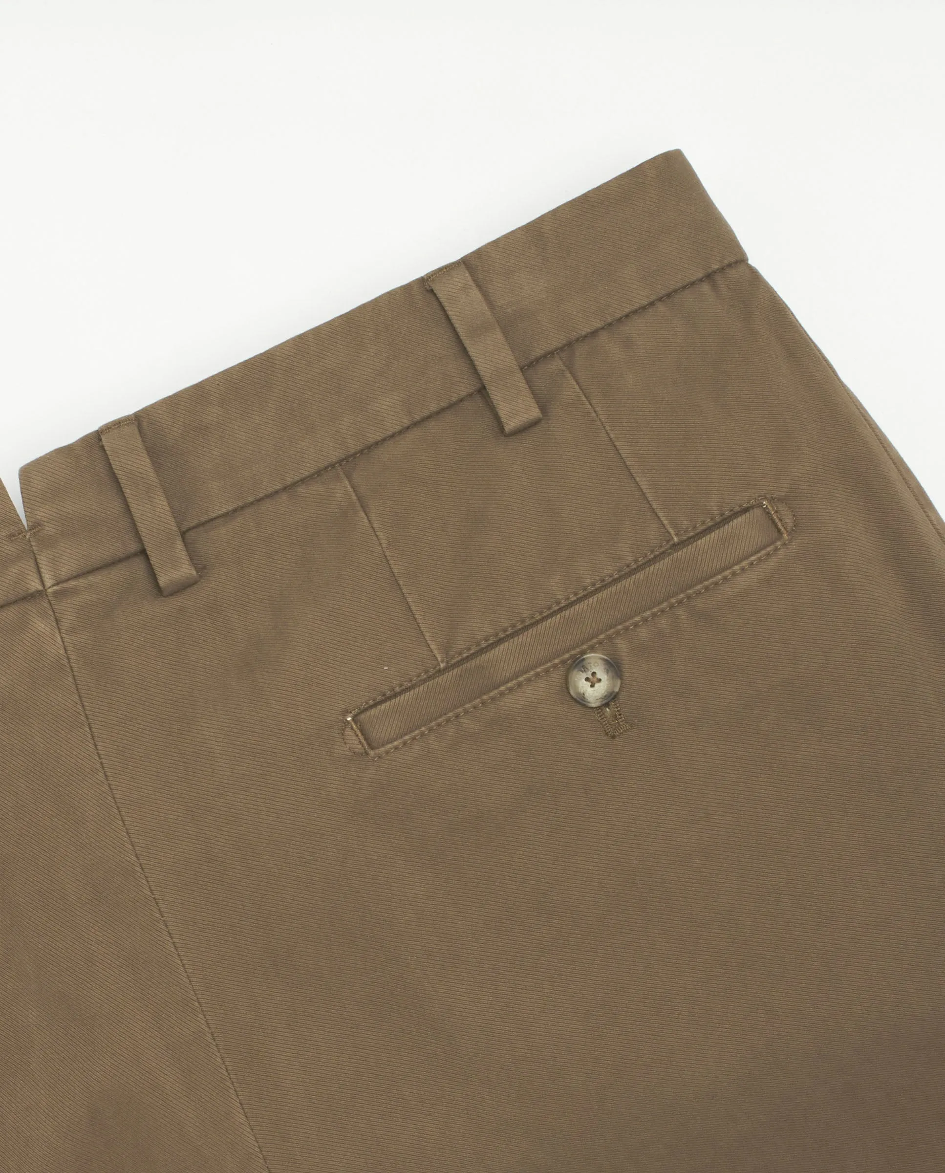 Pantalón chino tostado de algodón