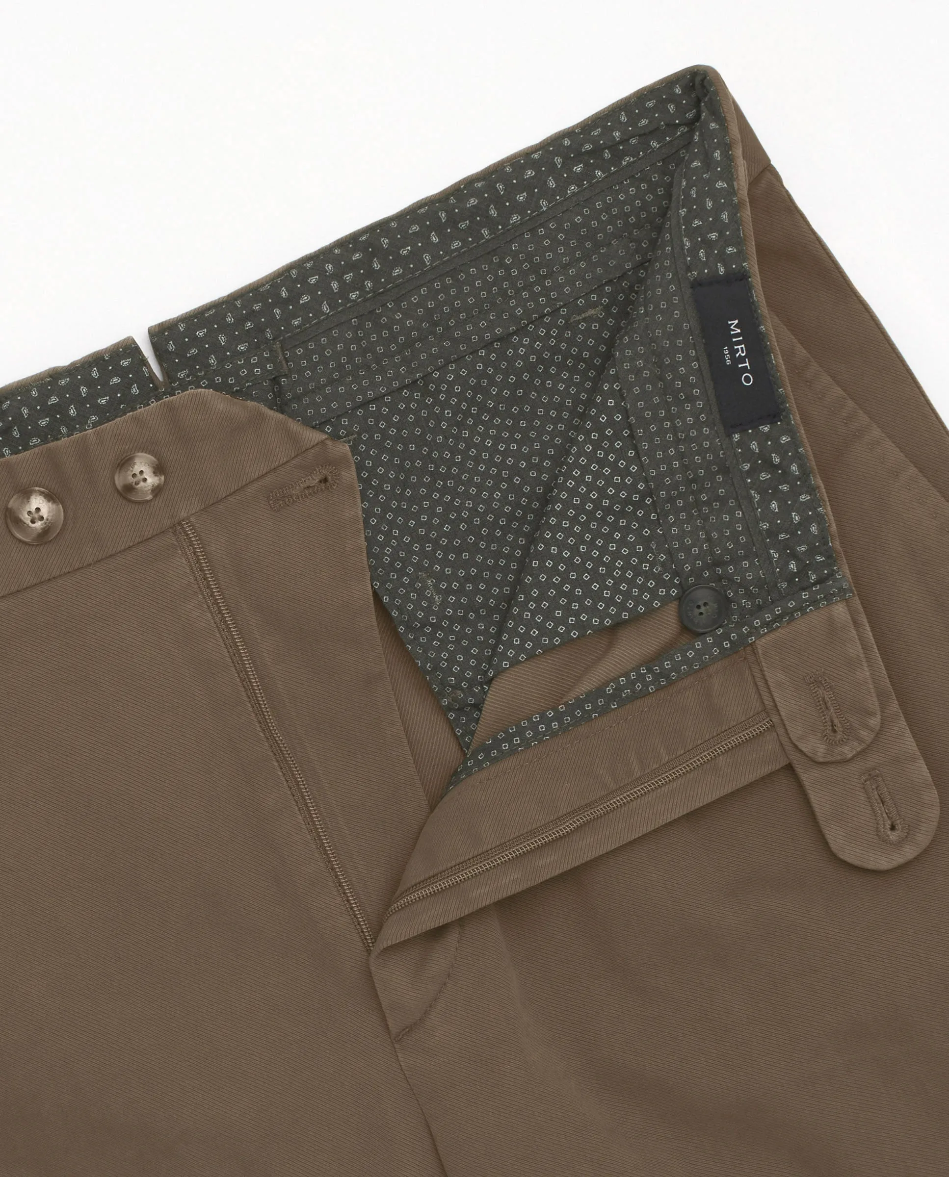 Pantalón chino tostado de algodón