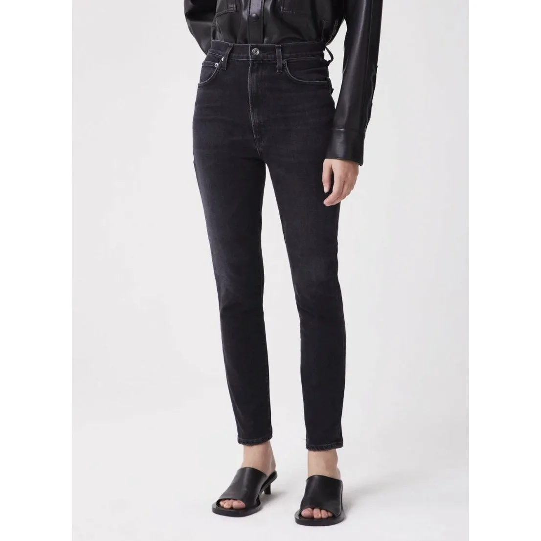 PINCH WAIST ULTRA HIGH RISE SKINNY JEANS