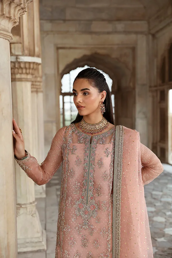 Pink Pakistani Wedding Dress in Kameez Trouser Style