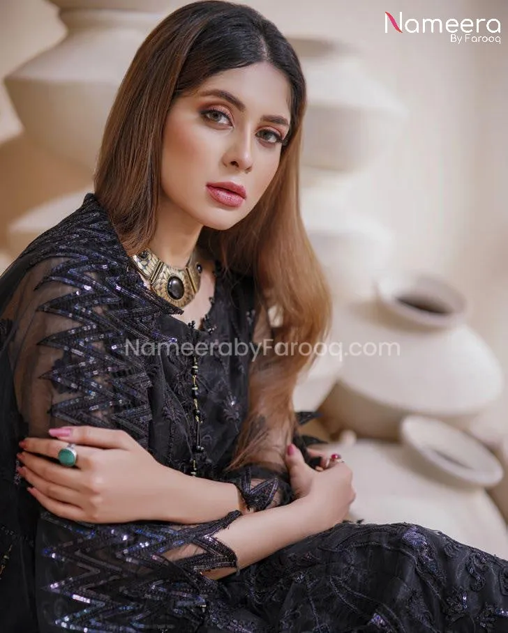 Pishwas Dress Pakistani in Black Color 2021 #PF217