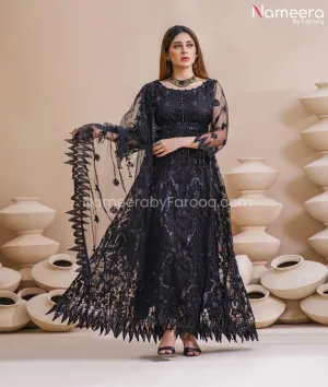Pishwas Dress Pakistani in Black Color 2021 #PF217