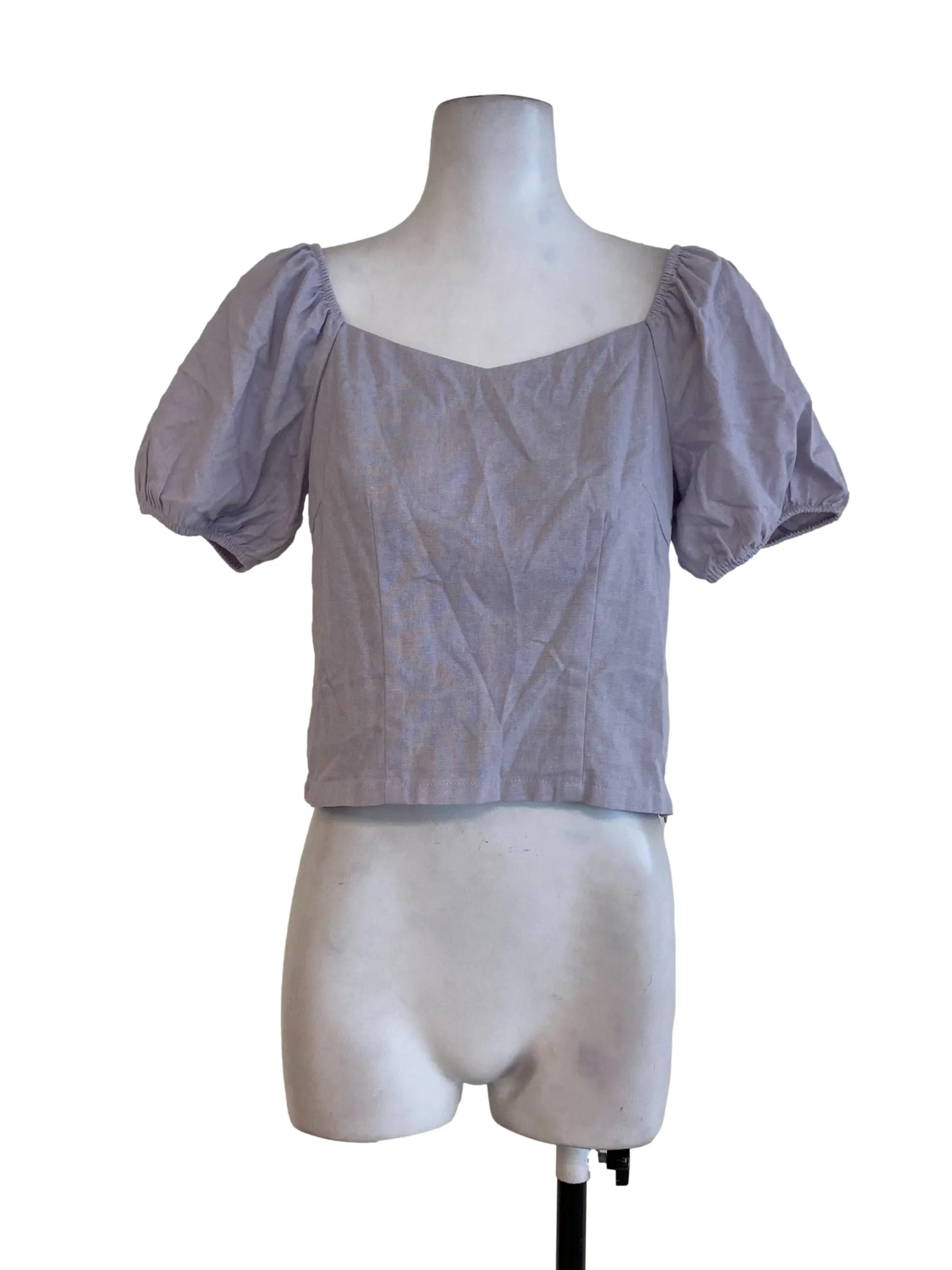 Purple Linen Top