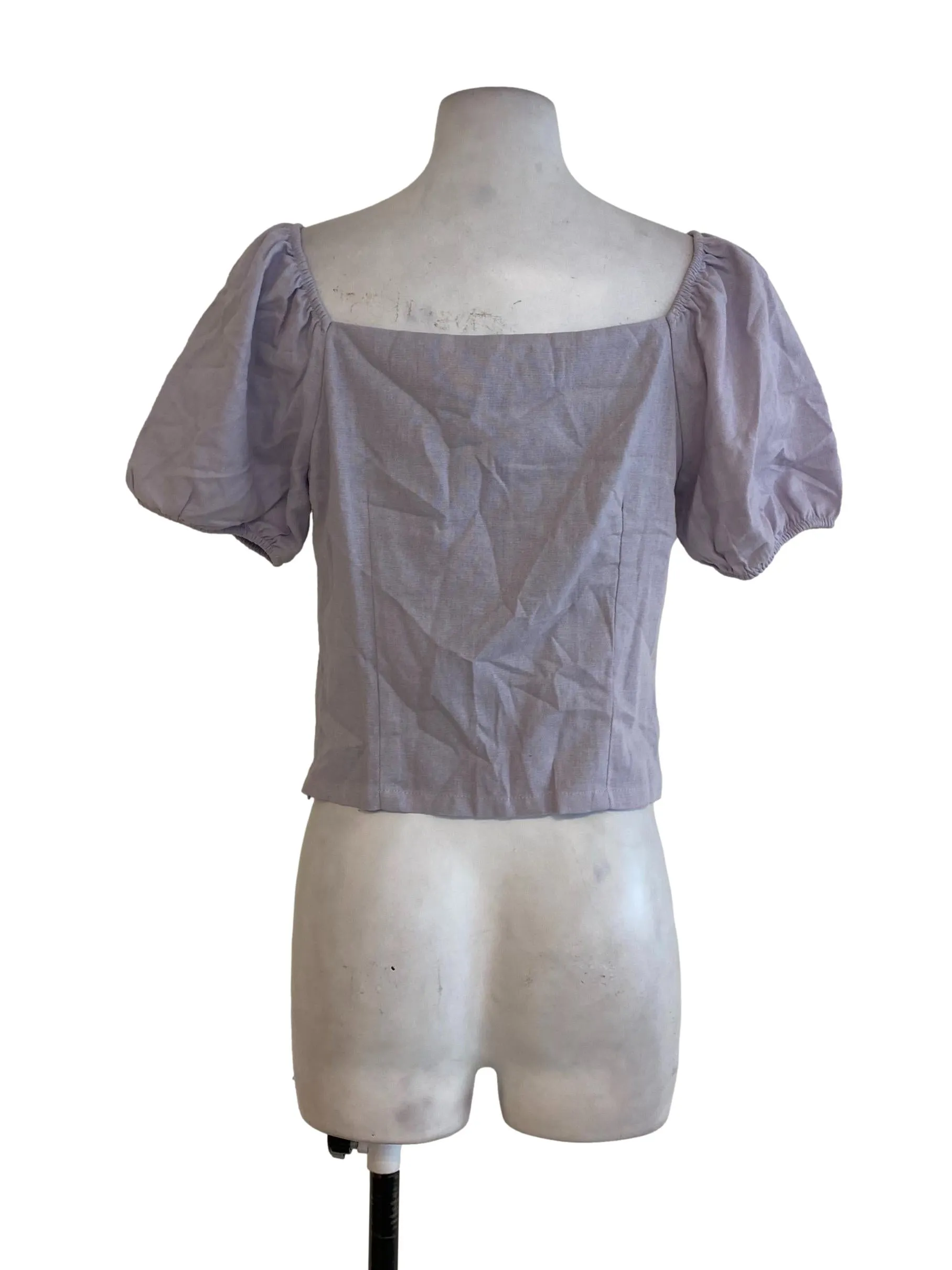 Purple Linen Top