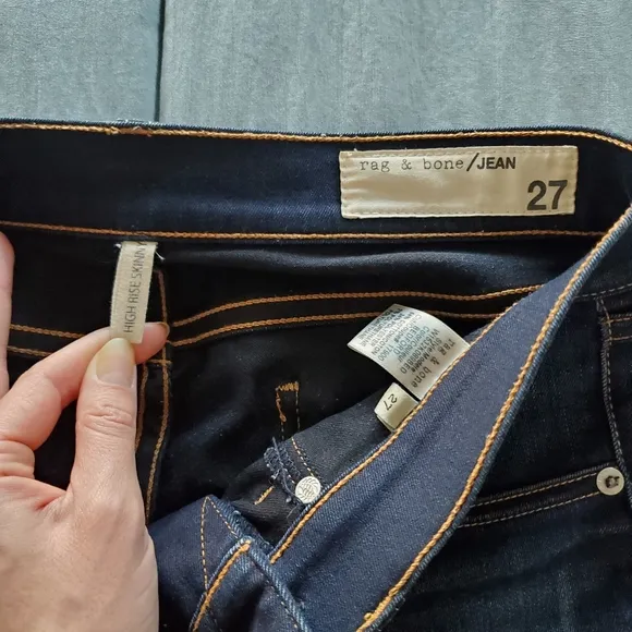 Rag &amp; Bone high rise skinny jeans