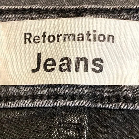Reformation Wash Gibson Black Jeans 31