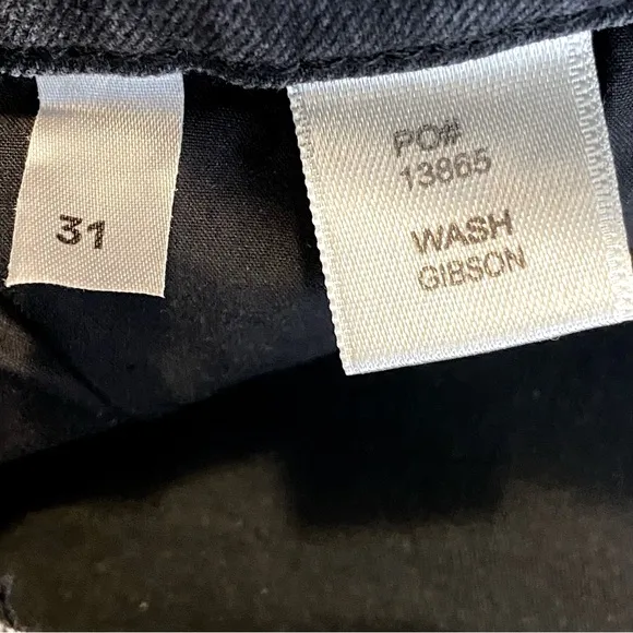 Reformation Wash Gibson Black Jeans 31
